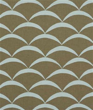 Lee Jofa Modern Crescent Sand/Aqua Fabric