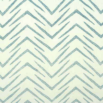 Lee Jofa Modern Herringbone White/Sky Fabric