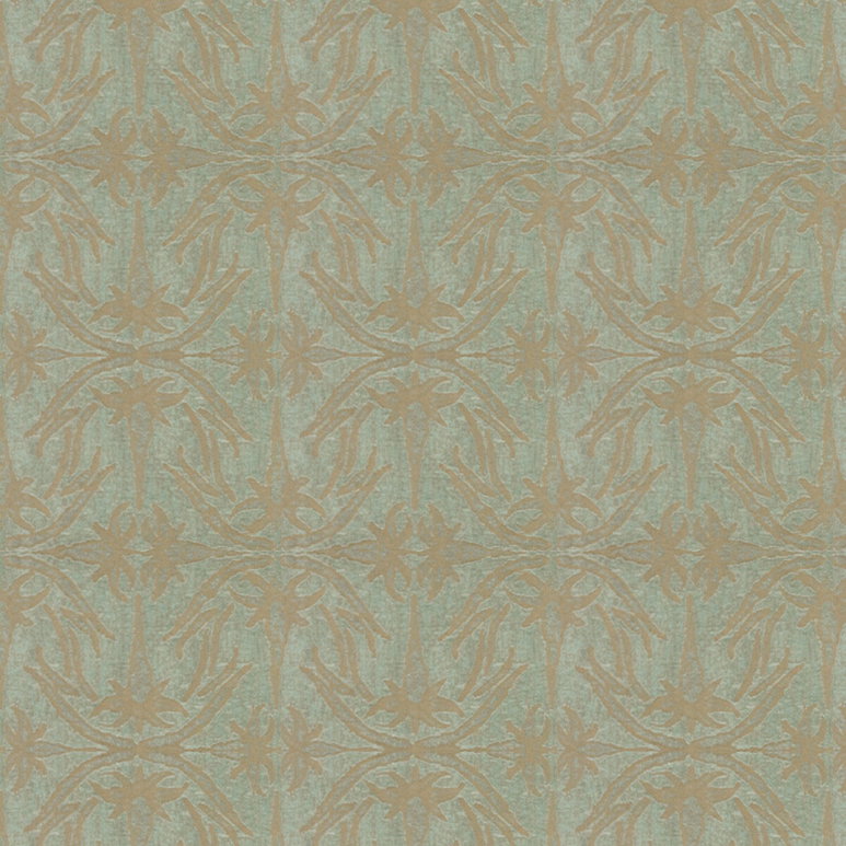 Lee Jofa Modern Lily Branch Aqua Fabric