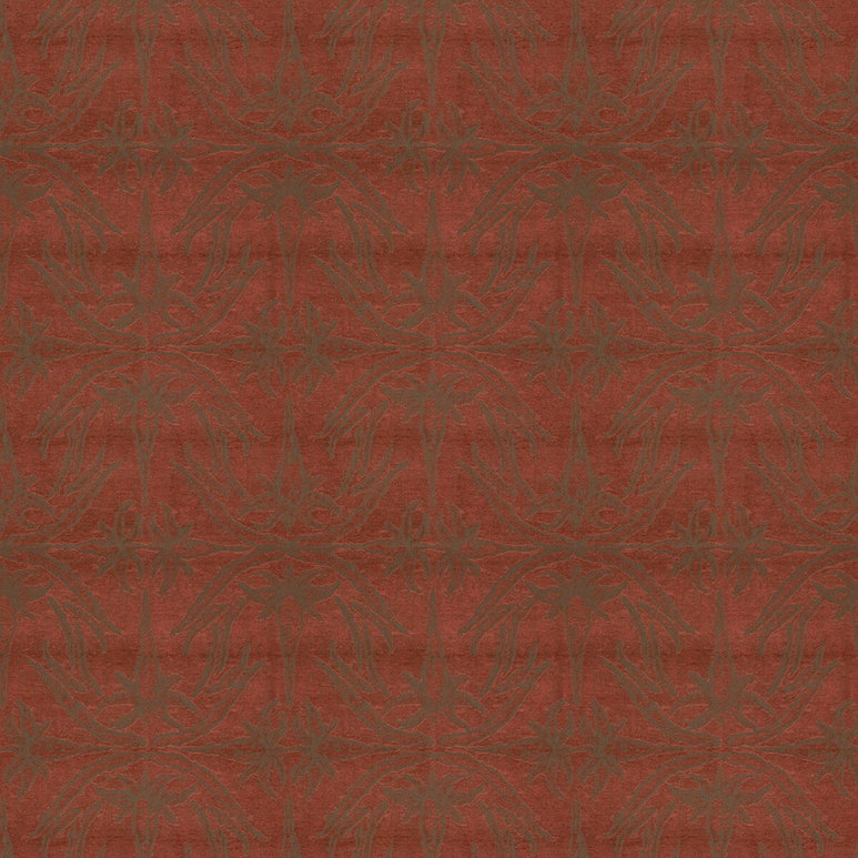 Lee Jofa Modern Lily Branch Red Fabric