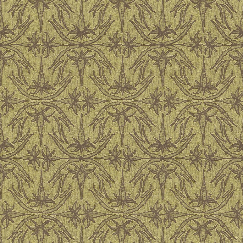 Lee Jofa Modern Lily Branch Lime Fabric