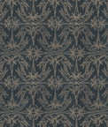 Lee Jofa Modern Lily Branch Midnight Fabric