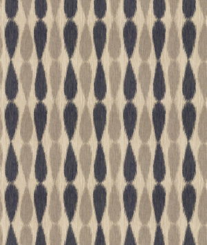Lee Jofa Modern Ikat Drops Midnight Fabric