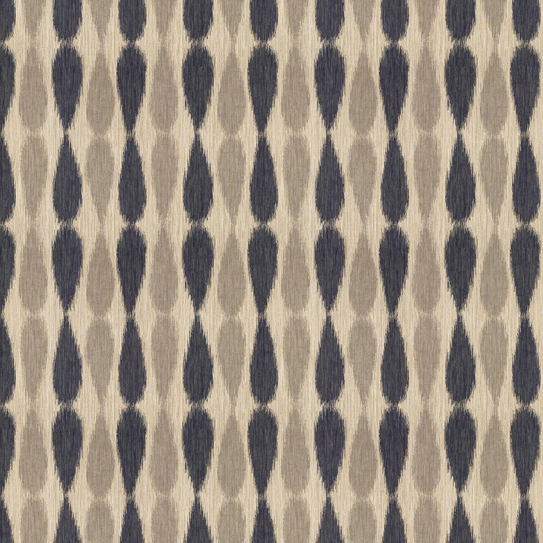 Lee Jofa Modern Ikat Drops Midnight Fabric