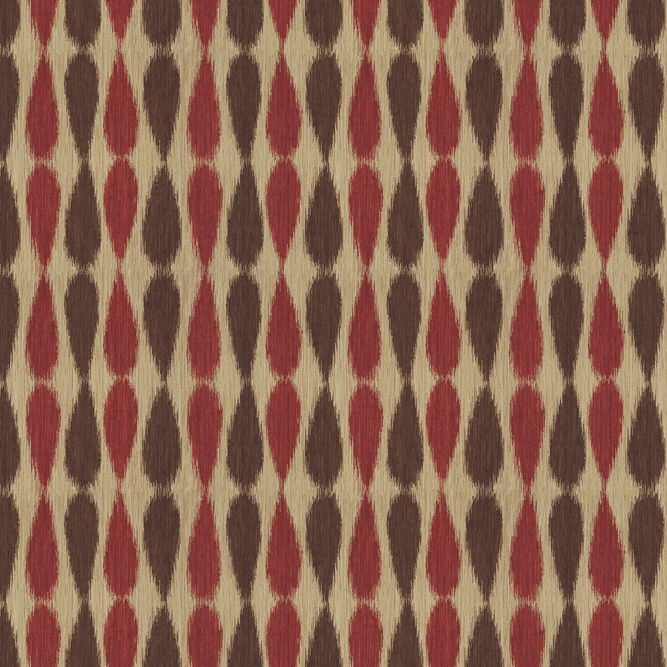 Lee Jofa Modern Ikat Drops Red Fabric
