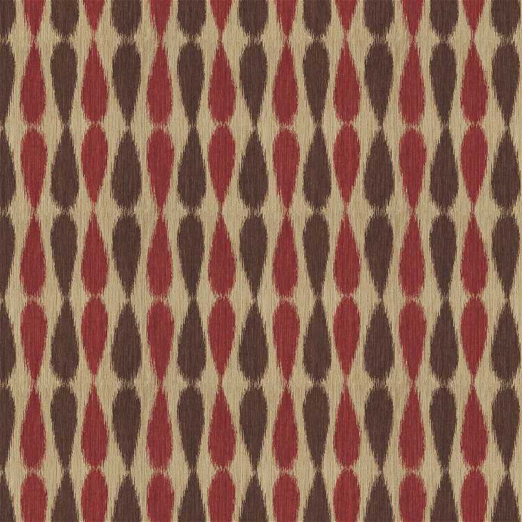 Lee Jofa Modern Ikat Drops Red Fabric
