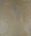 Lee Jofa Modern Tulip Embroidery Cream Fabric
