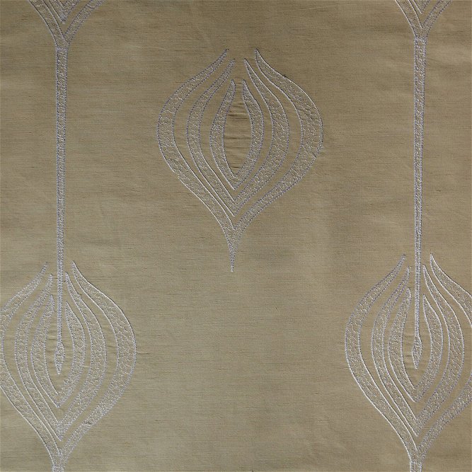 Lee Jofa Modern Tulip Embroidery Cream Fabric