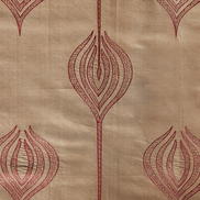 Lee Jofa Modern Tulip Embroidery Rust Fabric