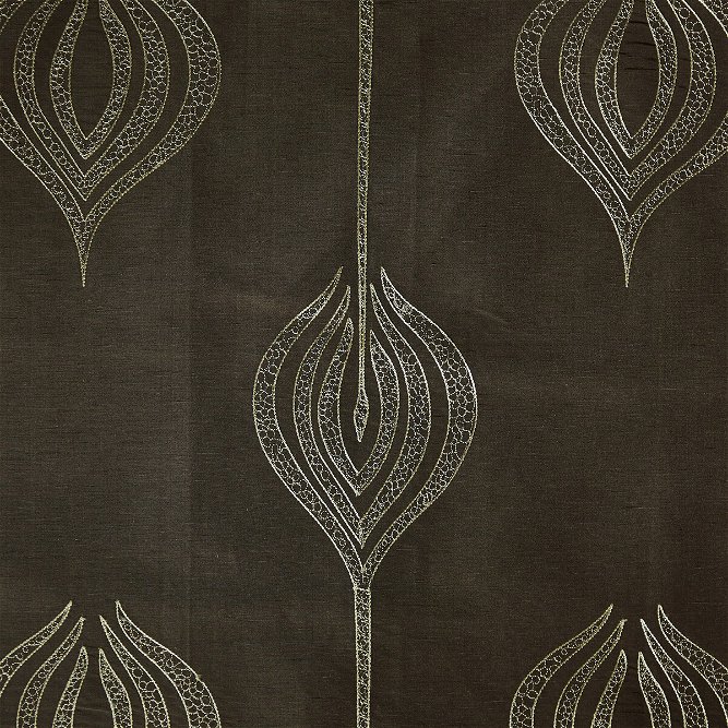 Lee Jofa Modern Tulip Embroidery Olive Fabric