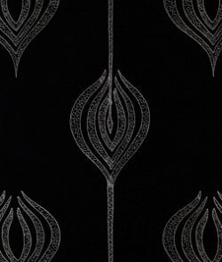 Lee Jofa Modern Tulip Embroidery Black