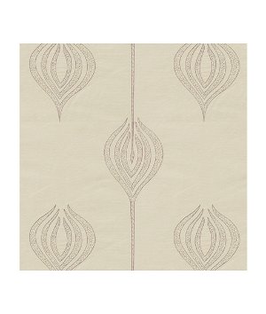 Lee Jofa Modern Tulip Embroidery Mauve Fabric