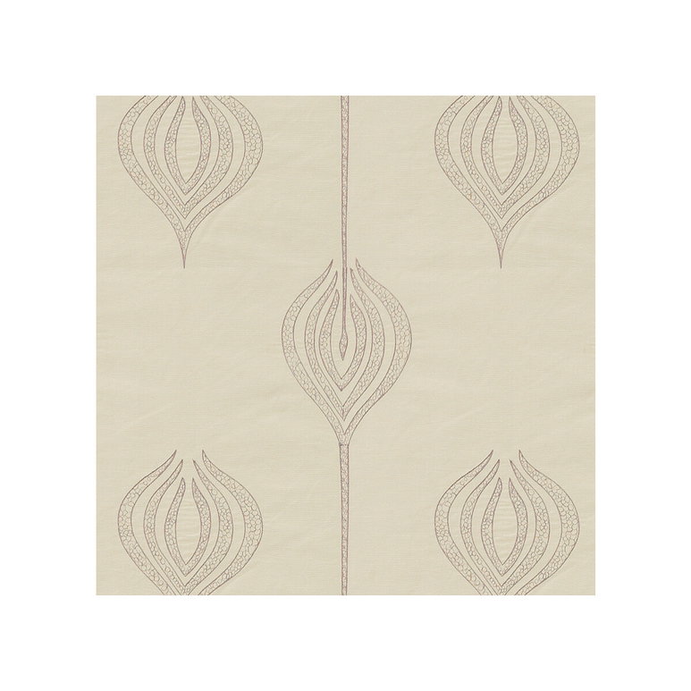Lee Jofa Modern Tulip Embroidery Mauve Fabric
