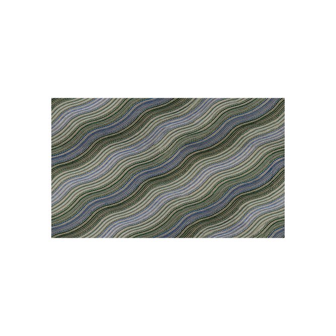 Lee Jofa Modern Water Stripe Embroidery Juniper/Lake Fabric