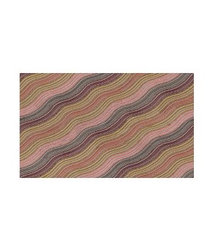 Lee Jofa Modern Water Stripe Embroidery Raisin/Rose Fabric