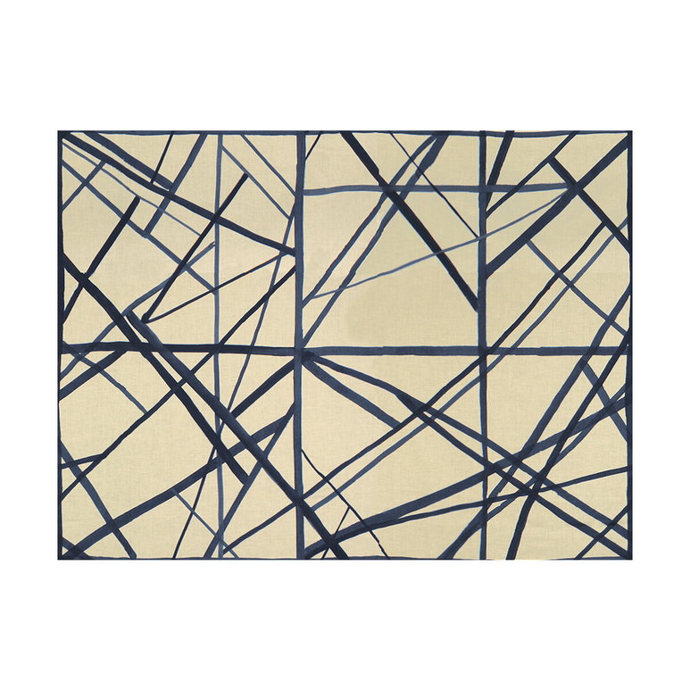 Lee Jofa Modern Channels Periwinkle/Oat Fabric
