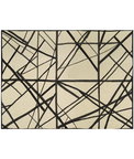 Lee Jofa Modern Channels Ebony/Ivory Fabric
