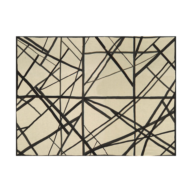 Lee Jofa Modern Channels Ebony/Ivory Fabric