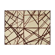 Lee Jofa Modern Channels Plum/Oatmeal Fabric