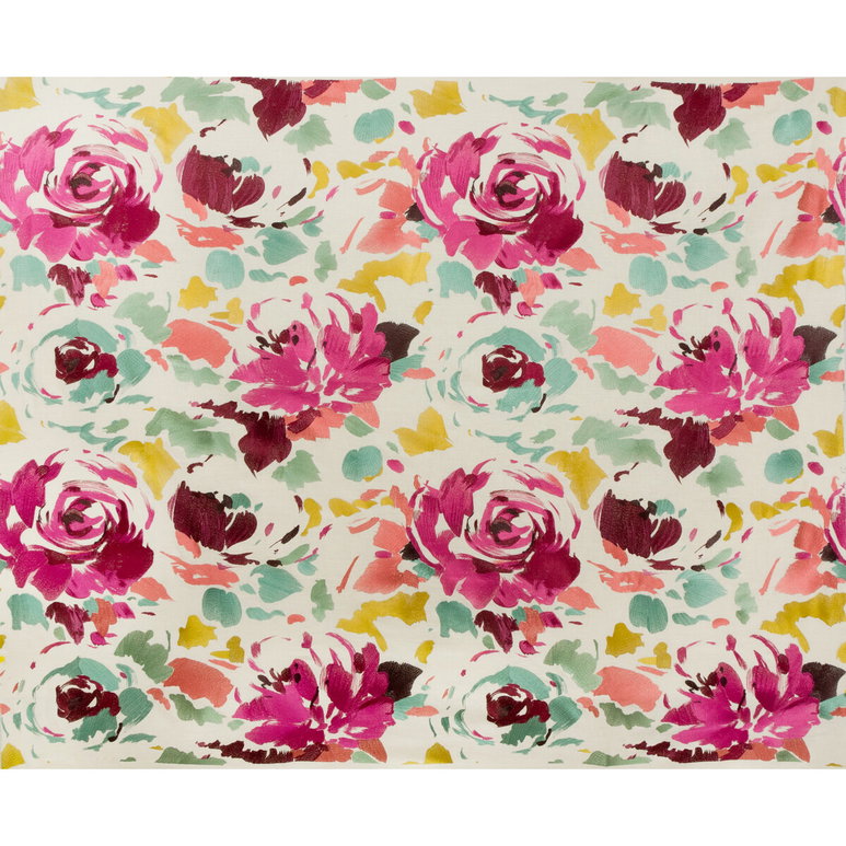 Lee Jofa Modern Kalos Embroidery Pink/Sage Fabric