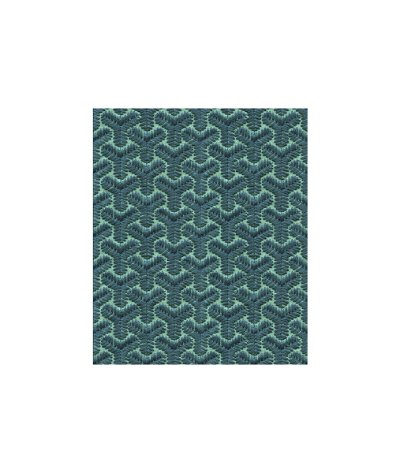 Lee Jofa Modern Chengtudoor Embroidery Blue/Aqua Fabric