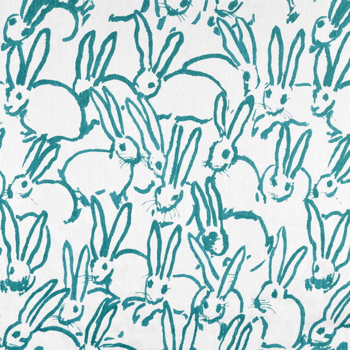 Lee Jofa Modern Hutch Print Turquoise Fabric image 1 of 3