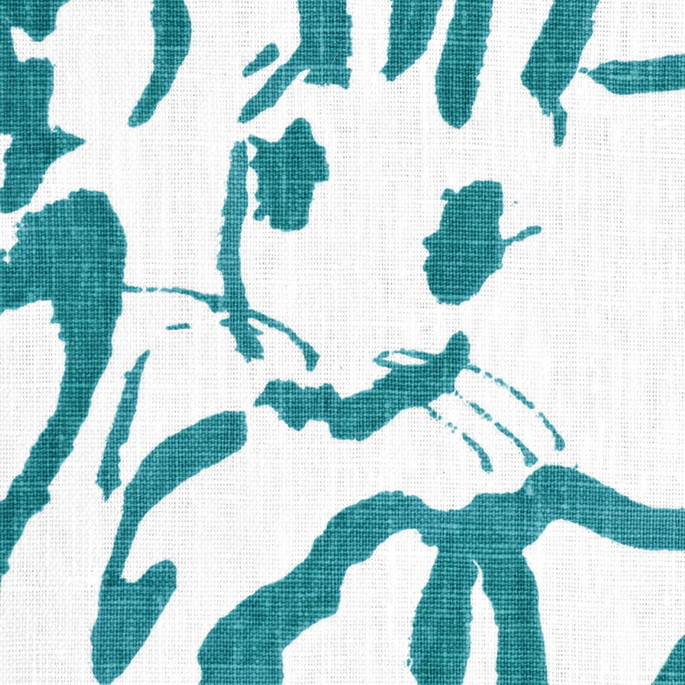 Lee Jofa Modern Hutch Print Turquoise Fabric image 2 of 3