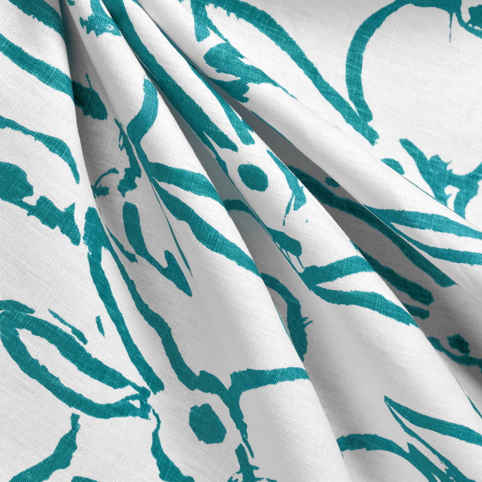 Lee Jofa Modern Hutch Print Turquoise Fabric image 3 of 3