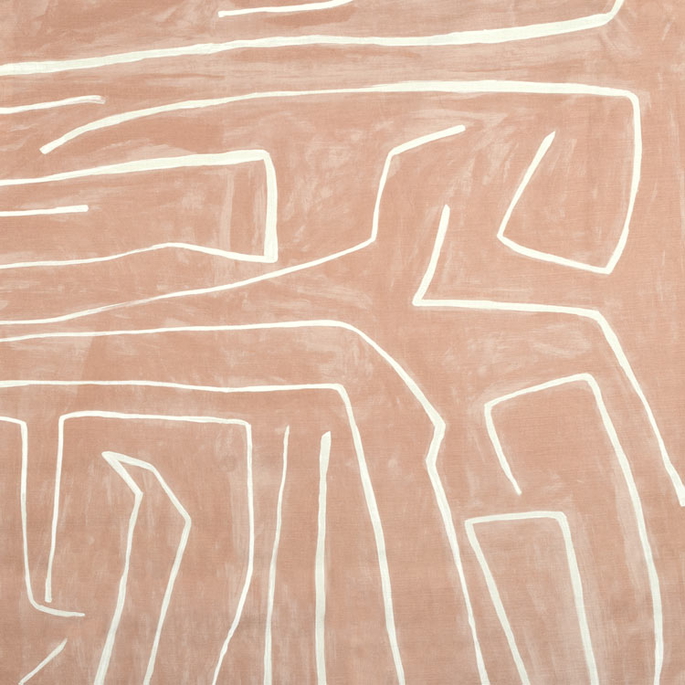 Lee Jofa Modern Graffito Salmon/Cream Fabric image 1 of 3