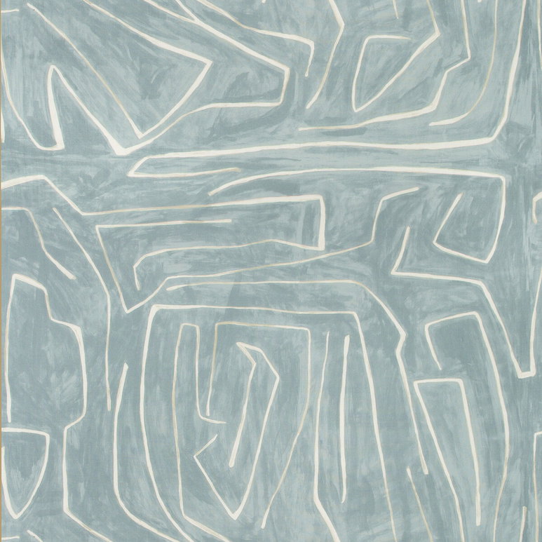 Lee Jofa Modern Graffito Deep Sky Fabric