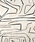 Lee Jofa Modern Graffito Linen/Onyx Fabric