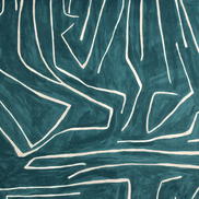 Lee Jofa Modern Graffito Teal/Pearl Fabric