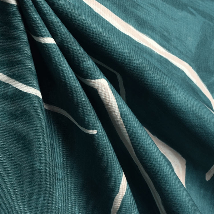 Lee Jofa Modern Graffito Teal/Pearl Fabric image 3 of 3