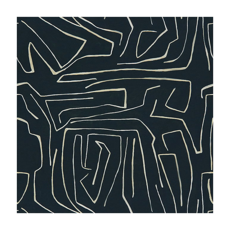 Lee Jofa Modern Graffito Onyx/Beige Fabric