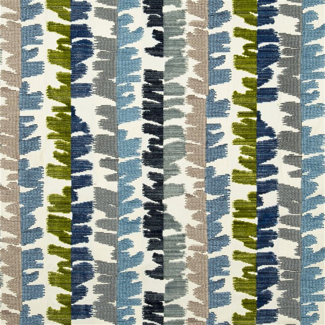 Lee Jofa Modern Fractal Velvet Blue/Green Fabric