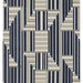 Lee Jofa Modern Cuboid Velvet Navy/Grey Fabric