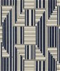 Lee Jofa Modern Cuboid Velvet Navy/Grey Fabric