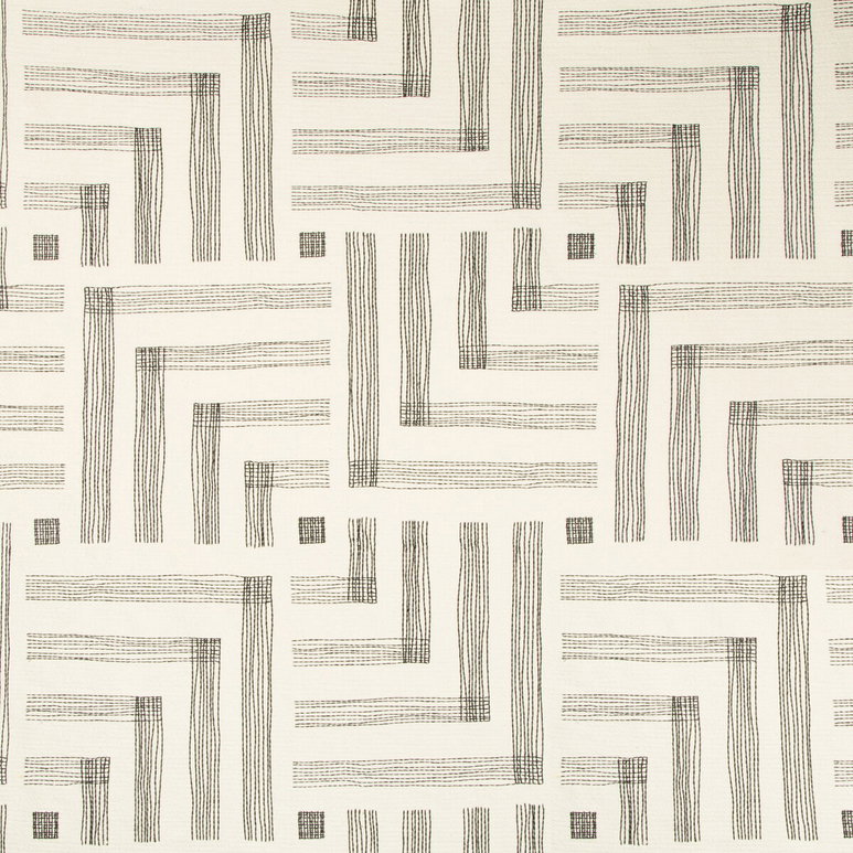 Lee Jofa Modern Pastiche Chalk/Jet Fabric