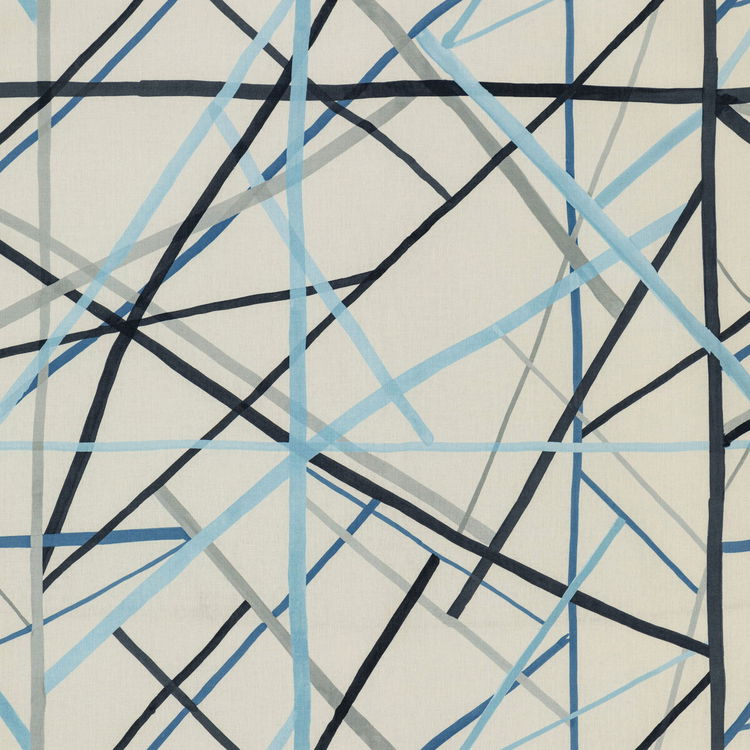 Lee Jofa Modern Simpatico Print Sky Fabric