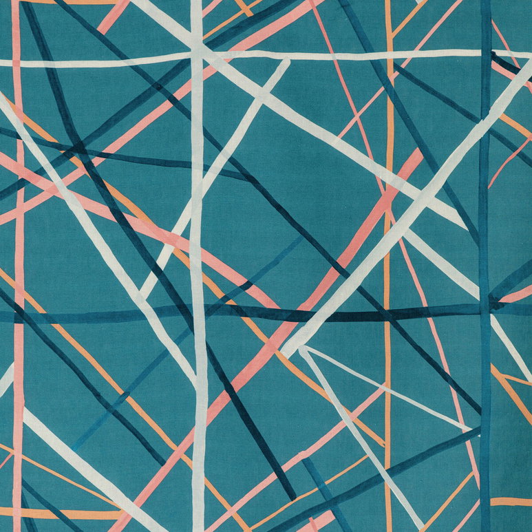 Lee Jofa Modern Simpatico Print Teal Fabric