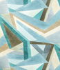 Lee Jofa Modern Roulade Print Aqua/Dune Fabric
