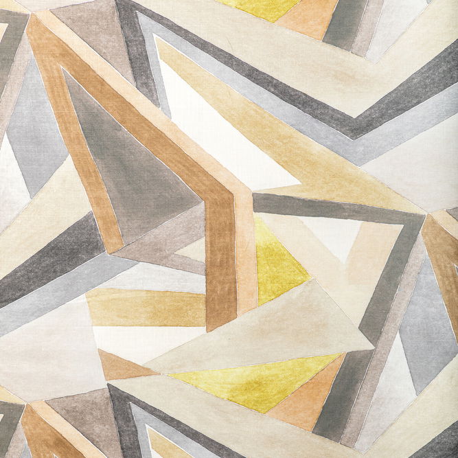 Lee Jofa Modern Roulade Print Citron/Stone Fabric