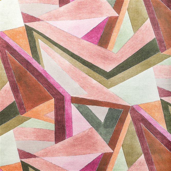 Lee Jofa Modern Roulade Print Rose/Leaf Fabric