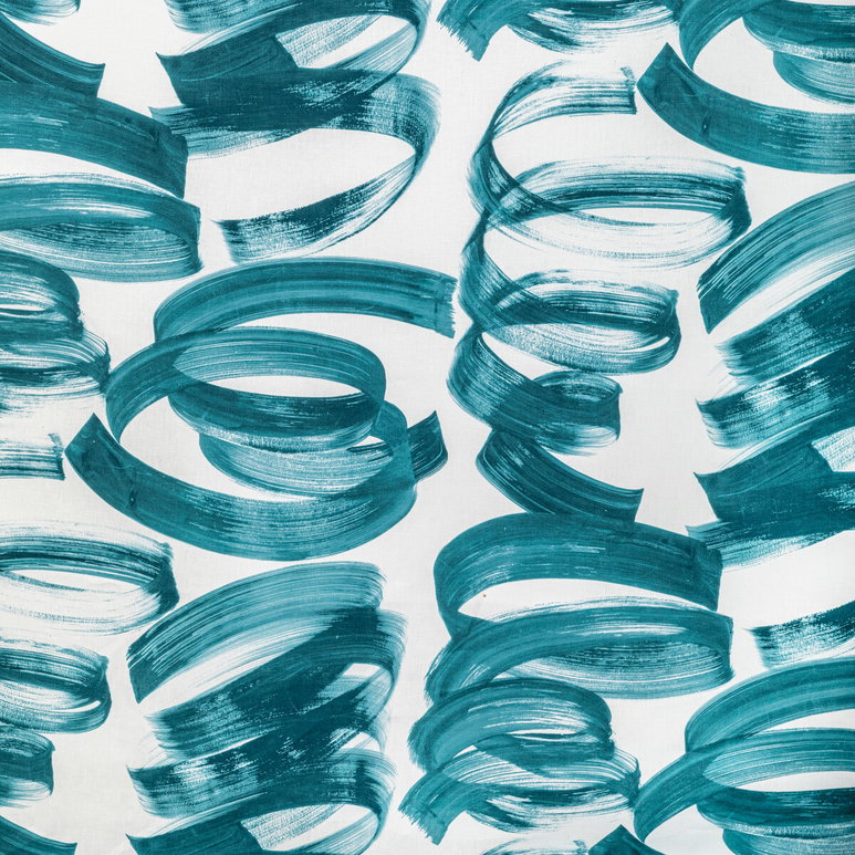 Lee Jofa Modern Laryo Print Lagoon Fabric