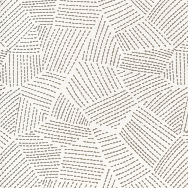 Lee Jofa Modern Chord Embroidery Ash Fabric