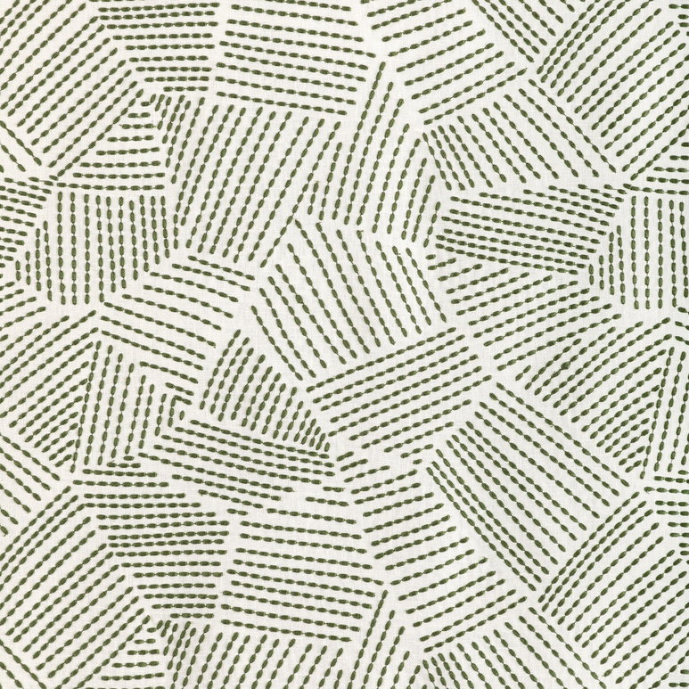 Lee Jofa Modern Chord Embroidery Leaf Fabric