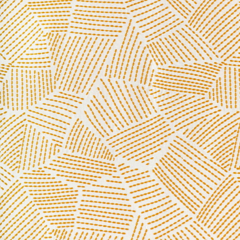 Lee Jofa Modern Chord Embroidery Gold Fabric