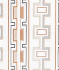 Lee Jofa Modern Tritone Embroidery Copper Fabric