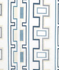 Lee Jofa Modern Tritone Embroidery Navy Fabric
