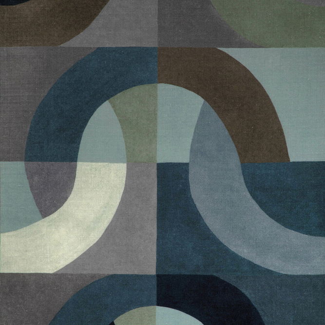 Lee Jofa Modern Colonnade Indigo Fabric